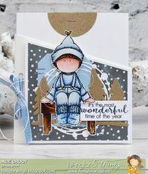 RETIRED - Clear Stamps - Väntande Tomtar / Waiting Santas