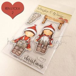 RETIRED - Clear Stamps - Väntande Tomtar / Waiting Santas