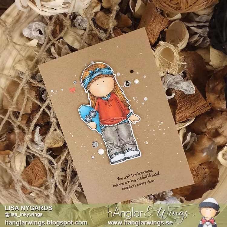 Clear Stamps - Skatetjej A7