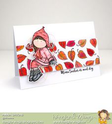 RETIRED - Clear Stamps - Höstflicka / Autumn Girl - A7 (Will be Retired)