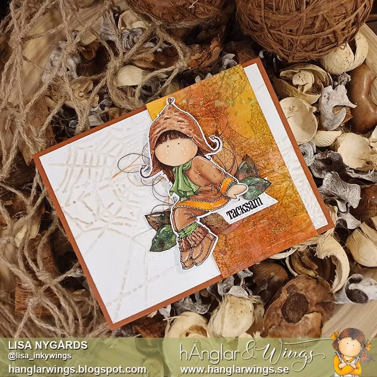 UTGÅTT - Clear Stamps - Höstflicka A7