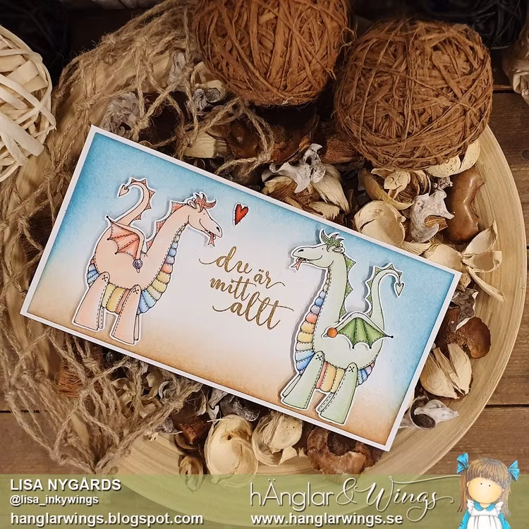UTGÅTT - Clear Stamps - Drakar