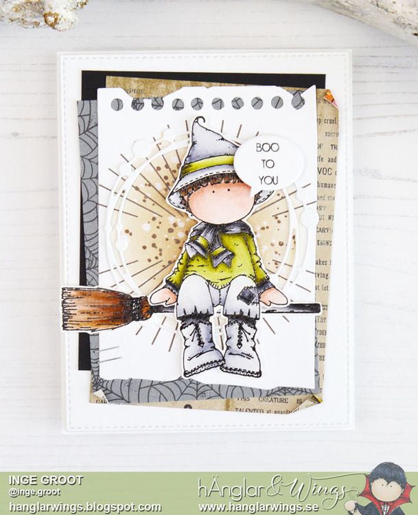 UTGÅTT - Clear Stamps - Sittande Häxor