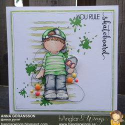 UTGÅTT - Clear Stamps - Skatekille A7