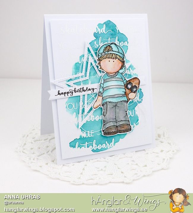 UTGÅTT - Clear Stamps - Skatekille A7