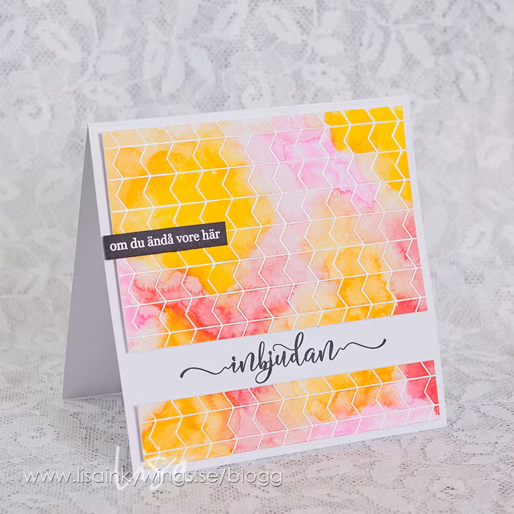 RETIRED - Clear Stamps - Inbjudan Script (Will be Retired)
