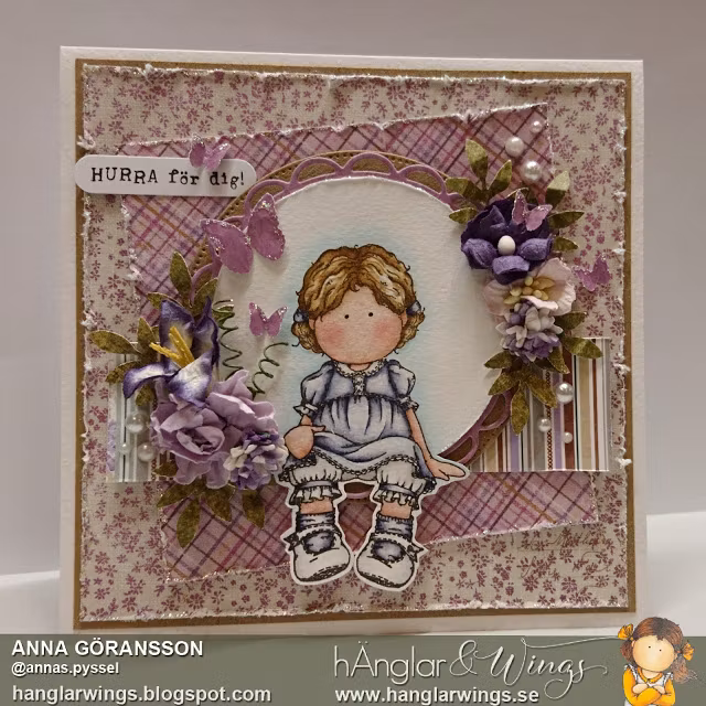 Clear Stamps - Flicka med Spetsbård A7