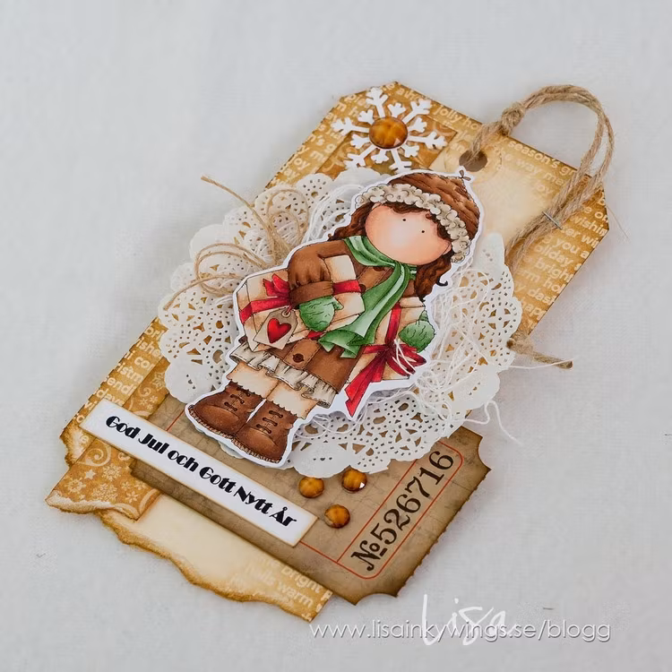 UTGÅTT - Clear Stamps - Paketflicka A7