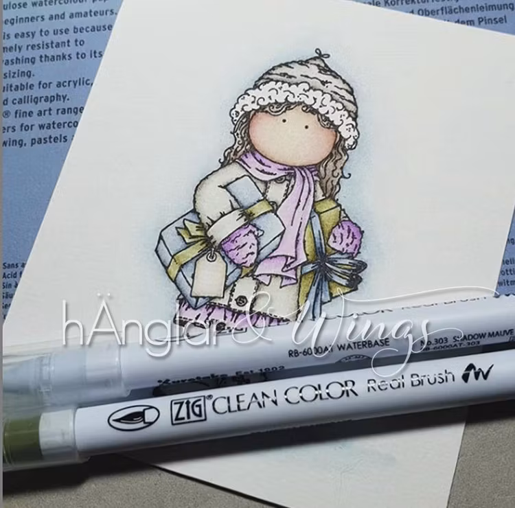UTGÅTT - Clear Stamps - Paketflicka A7