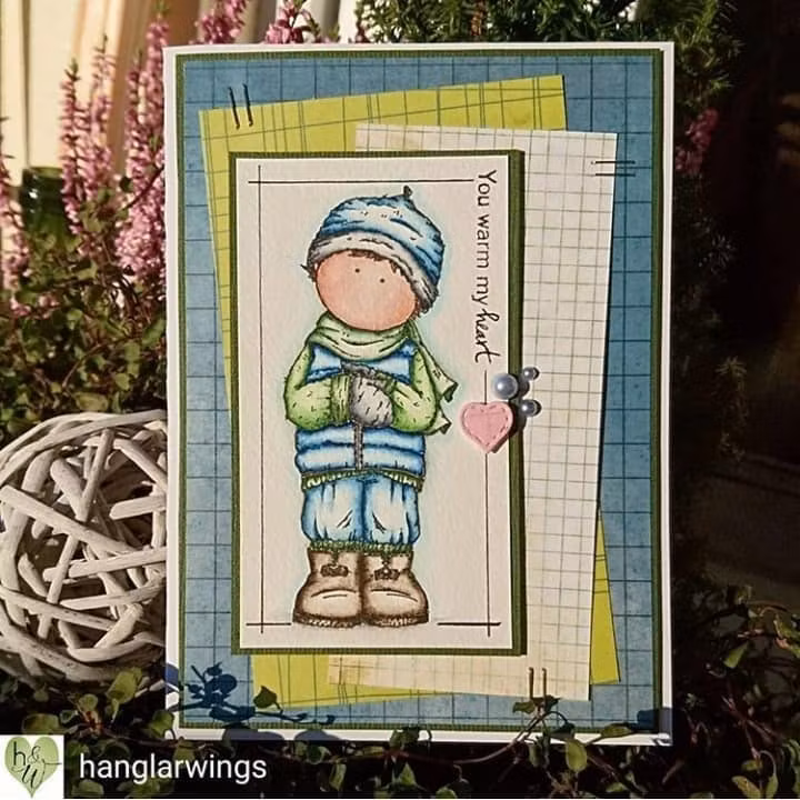 Clear Stamps - Par med Skylt