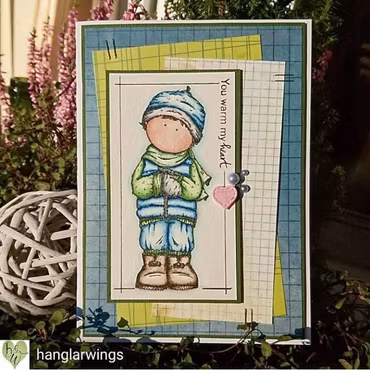 Clear Stamps - Par med Skylt