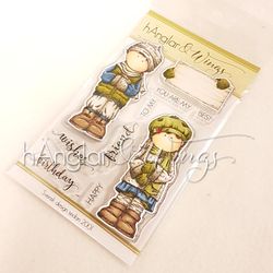 Clear Stamps - Par med Skylt
