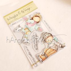 RETIRED - Clear Stamps - Skridskopar / Skating Pair