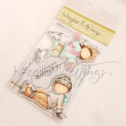 RETIRED - Clear Stamps - Skridskopar / Skating Pair
