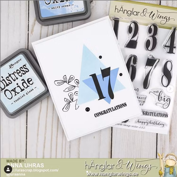 Clear Stamps - Stora Siffror