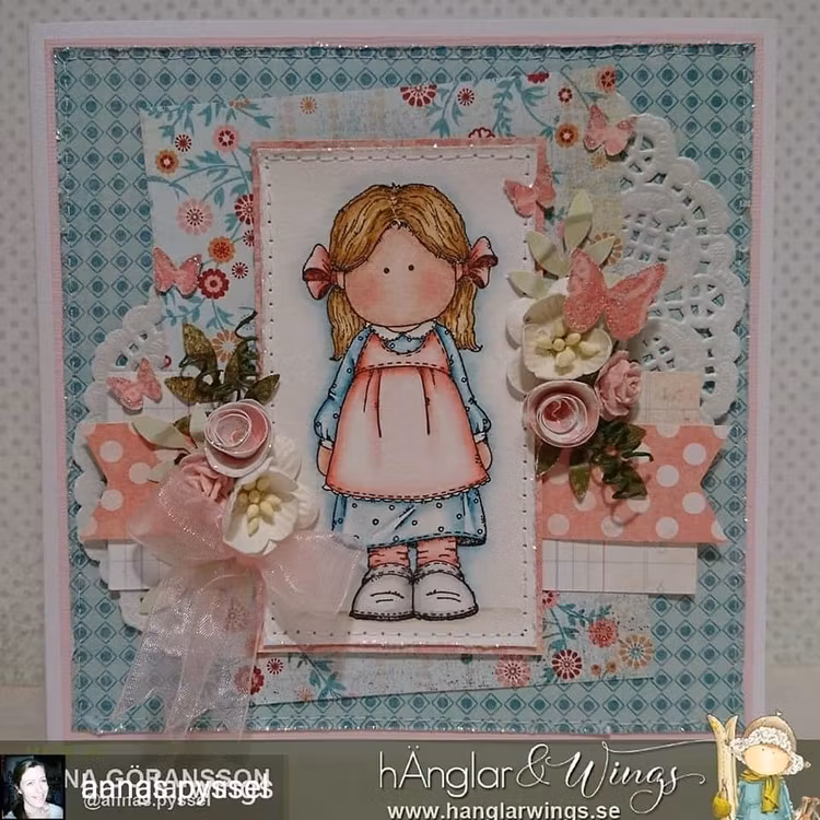 UTGÅTT - Clear Stamps - Vårflickor