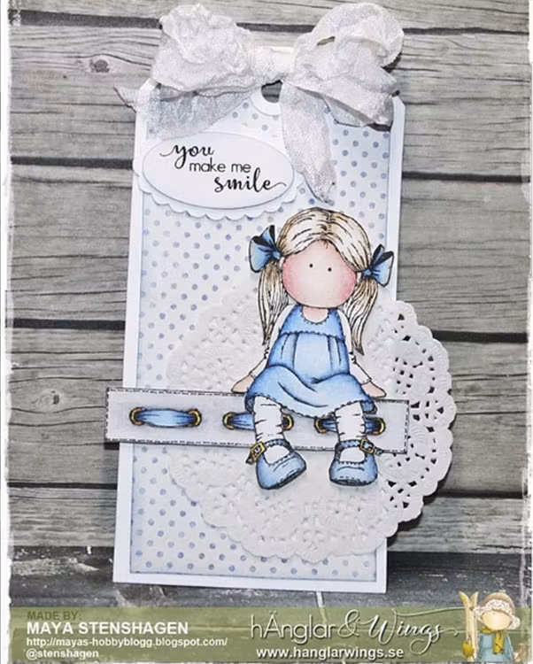 UTGÅTT - Clear Stamps - Vårflickor