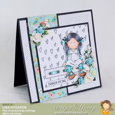 Clear Stamps - Vårflickor (tillfälligt parti - blekt papper)