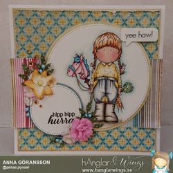 UTGÅTT - Clear Stamps - Stalltjej A7