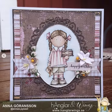 Clear Stamps - Kalasflicka / Party Girl - A7