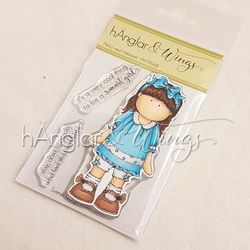 Clear Stamps - Flicka med Hårband / Girl with hair bands - A7