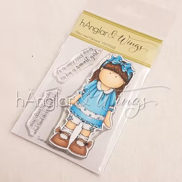 Clear Stamps - Flicka med Hårband A7