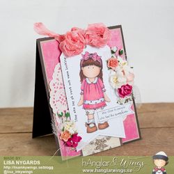 Clear Stamps - Flicka med Hårband / Girl with hair bands - A7