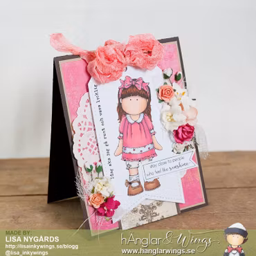 Clear Stamps - Flicka med Hårband A7