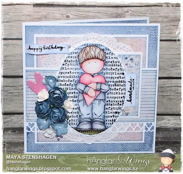 UTGÅTT - Clear Stamps - Hjärtevänner