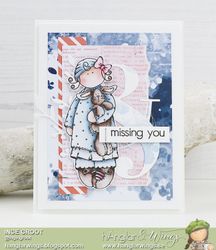Clear Stamps - Blom- och Kaninflicka