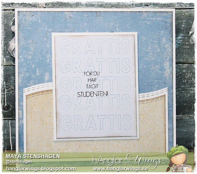 UTGÅTT - Clear Stamps - Studenttjej