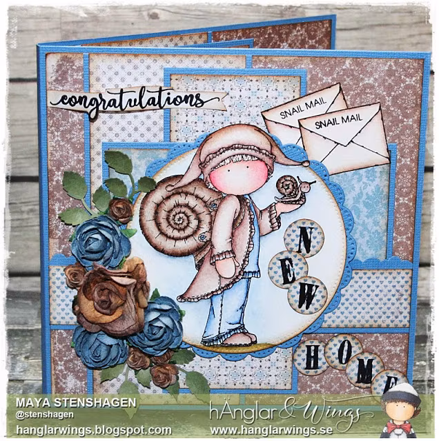 Clear Stamps - Trädgårdssnäckor / Garden Shells