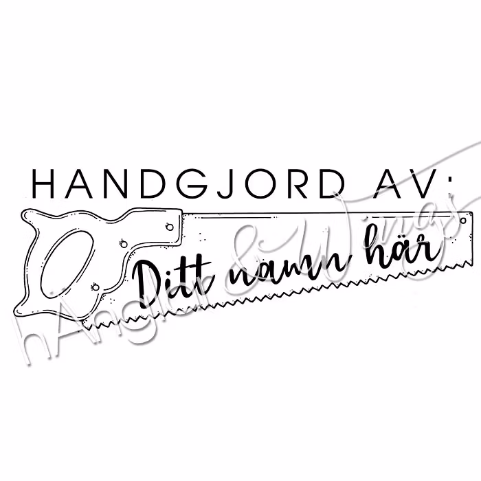 PERSONLIG - 133  Såg - Handgjord av