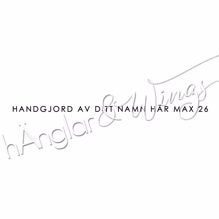 PERSONLIG - 302   Lång rak Handgjord av