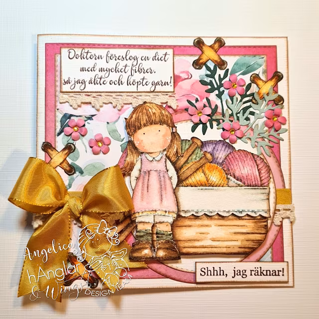 Clear Stamps - En avig, en rät / Knit, purl