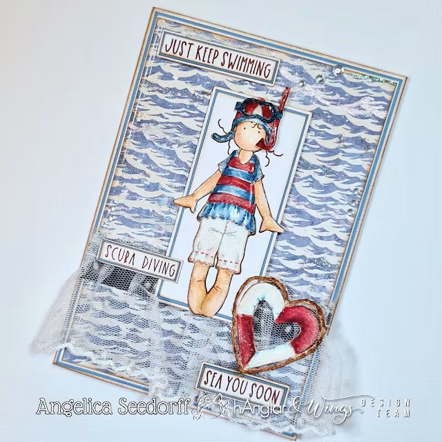 Clear Stamps - Långa badfolk / Tall Bathers (Early summer kit -26)