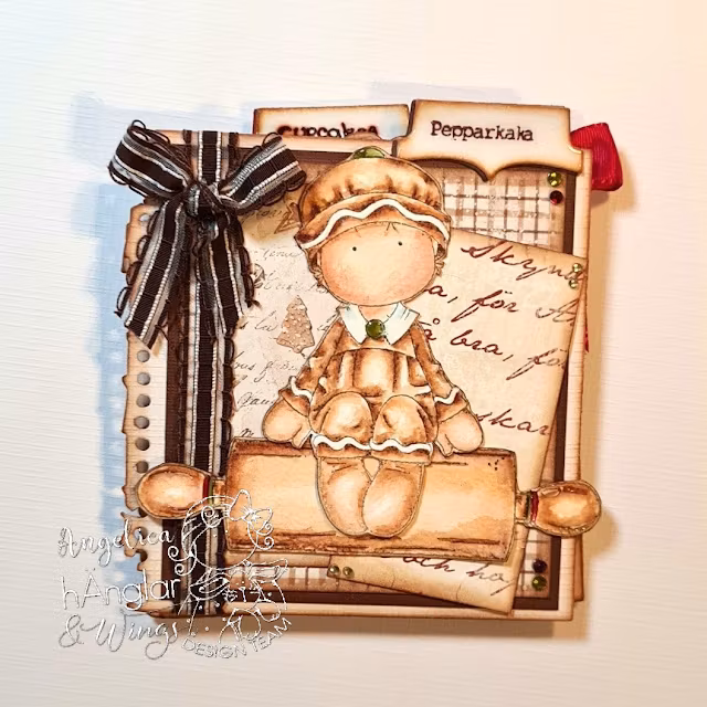 Clear Stamps - Sittande Pepparkakor / Sitting Gingerbread