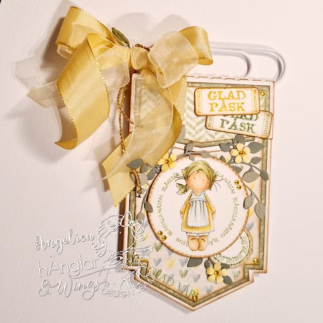 Clear Stamps - Småkullor / Small easter girls A7