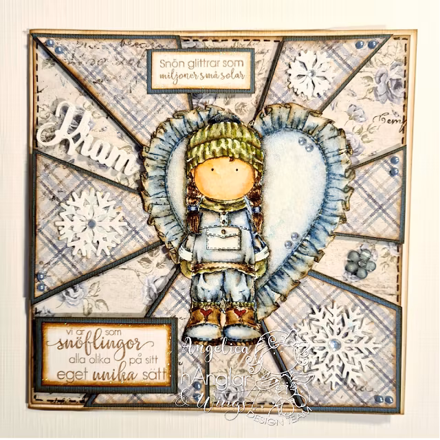 Clear Stamps - Volanghjärta / Flounce Heart