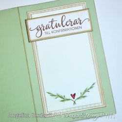 Clear Stamps - Konfirmationsbiljett