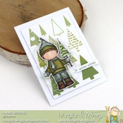 RETIRED - Clear Stamps - Grantomtar / Santas with tree