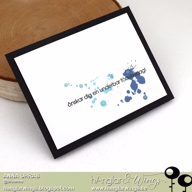 Clear Stamps - Stora Texter Grattis / Big sentens Happy Birthday  A7