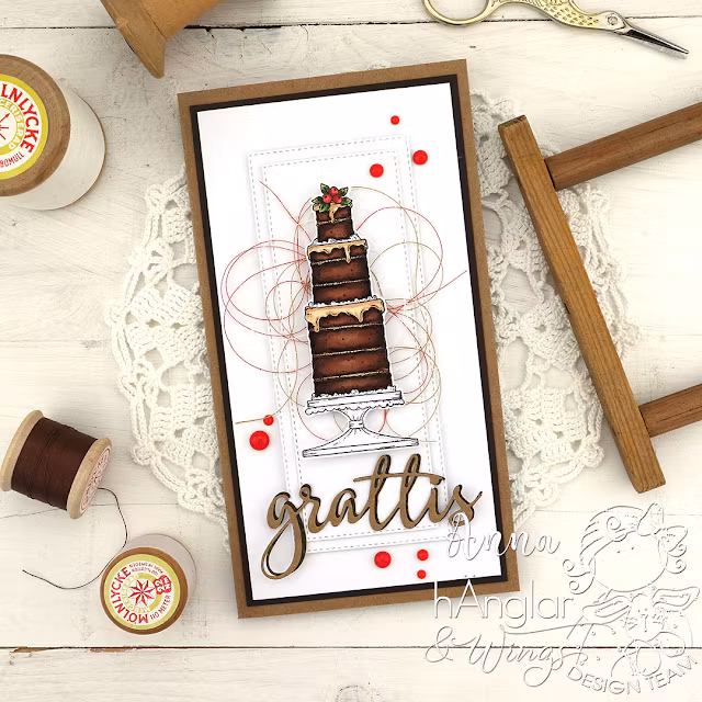 Clear Stamps - SET - Långa Kalasare MED DIES / Tall party folks with DIES (HW22393 + HWD22005)