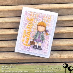Clear Stamps - Korgflicka / Girl with basket A7