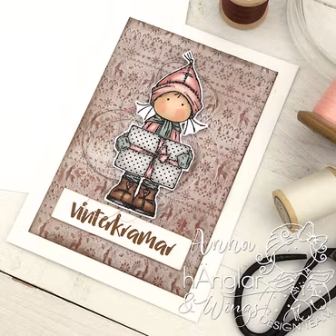 UTGÅTT - Clear Stamps - Ge mig mer Jul