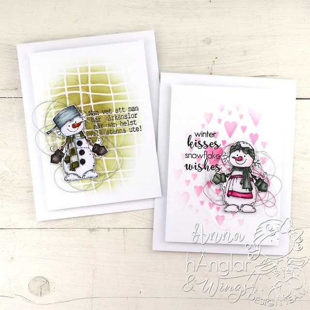 RETIRED - Clear Stamps - Små Snögubbar / Small Snowmen A7