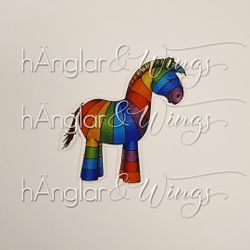 Sticker - Rainbow Zebra