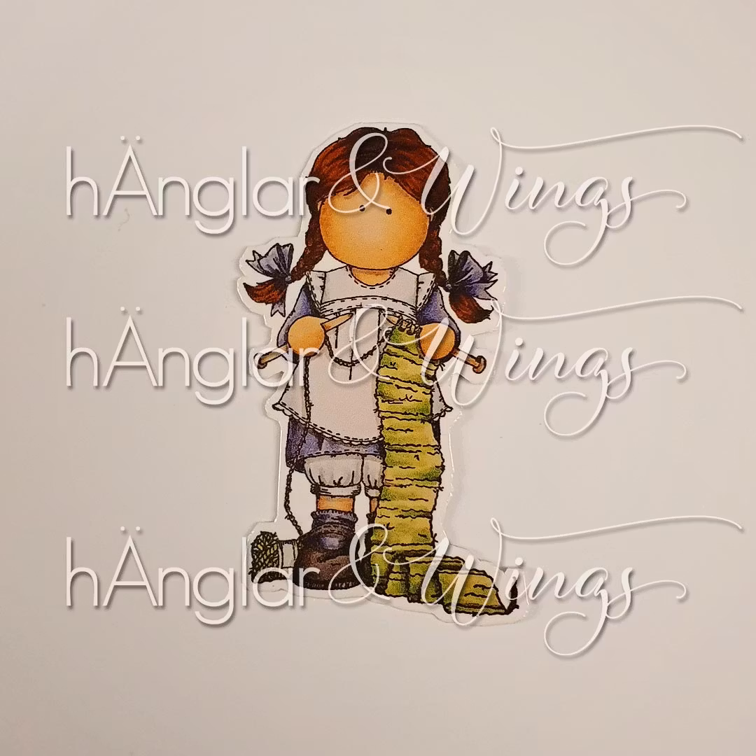 Klistermärke - Stickflicka