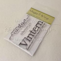 Clear Stamps - Stora Texter Vinter  A7 (kommer utgå)