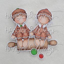 Clear Stamps - Sittande Pepparkakor